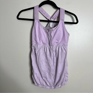 LuLuLemon Stuff Your Bra Rose Quartz Tank - size 6